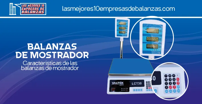 Balanzas de mostrador