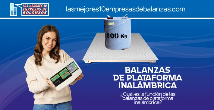 Balanzas de plataforma inalámbrica