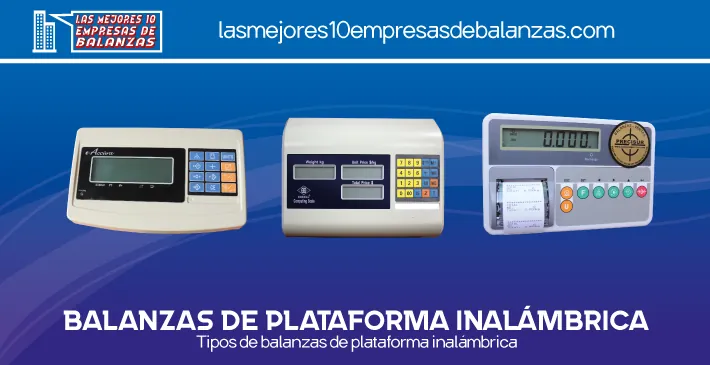 Balanzas de plataforma inalámbrica